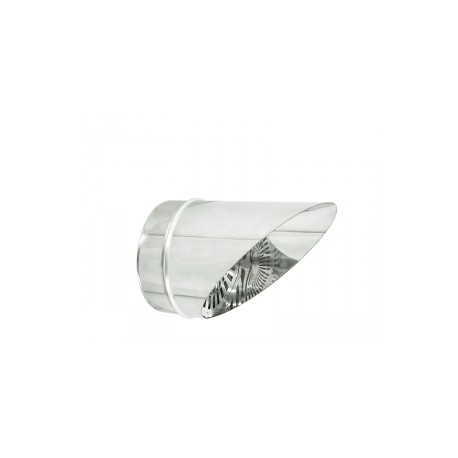 Terminale a becco con griglia - canna fumaria inox - monoparete