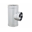 Raccordo "T" 90° innesto M inox doppia parete