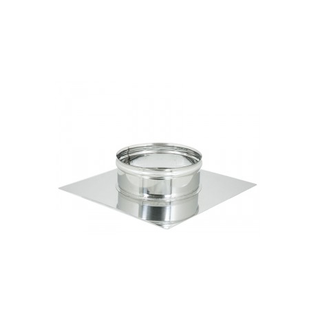 Base forata innesto F acciaio Inox Monoparete