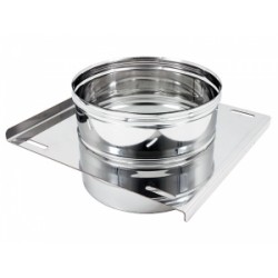 Piastra intermedia inox mono parete